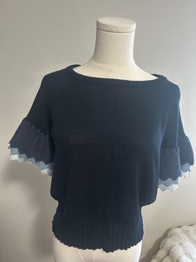 Autumn Cashmere Dark Blue Sweater